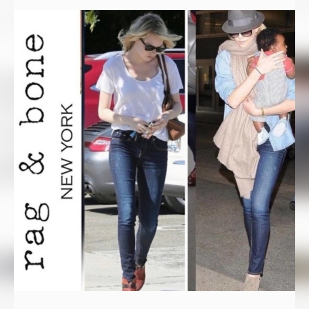 Rag and Bone Bedford | Dark Blue Demin | Sz 26 | R$228